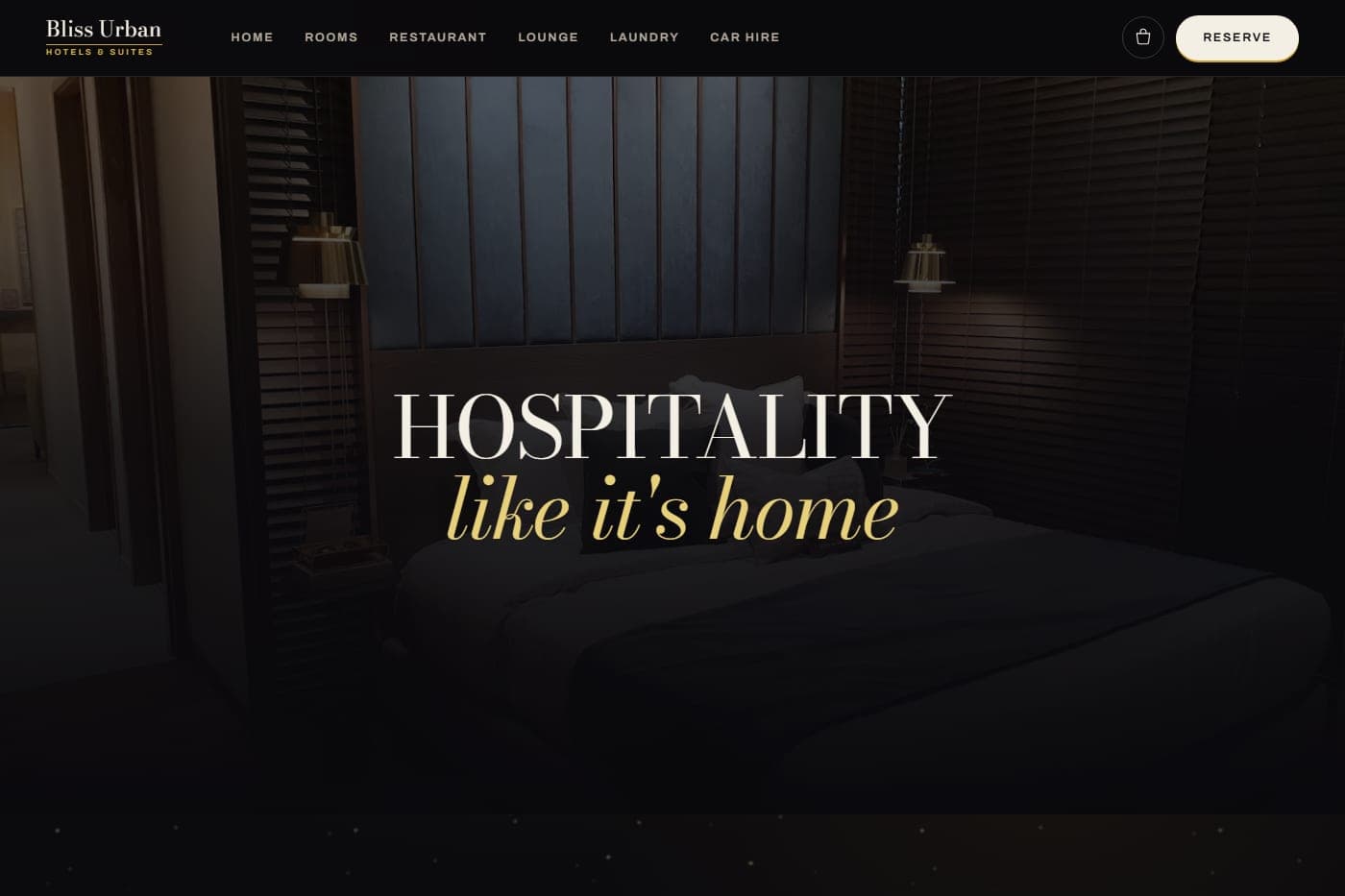 Bliss Urban Hotels & Suites Kaduna — hotel website with room booking designed by Hasbiyallahu Jafaru